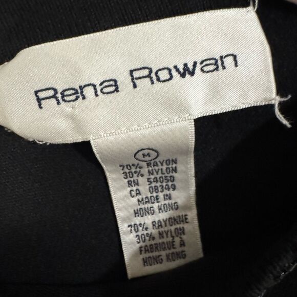 Rena Rowan Vintage Beaded Black Boatneck Sweater M - Picture 6 of 6